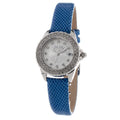 Blue Leather Dress Watch