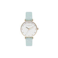 Bicolor Artificial Leather Dress Watch