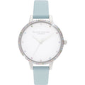 Blue Artificial Leather Dress Watch