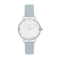 Blue Artificial Leather Dress Watch