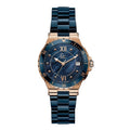 Blue Stainless Steel Dress Watch